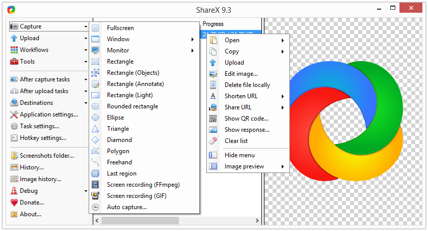 ShareX 9.8.0 发布 高级截图工具