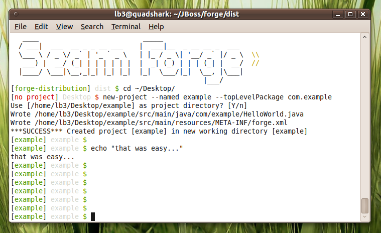 JBoss Forge 2.16.0.Final (Spear) 发布