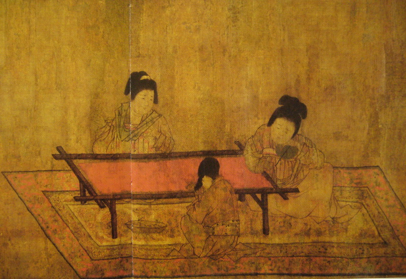 图183 古代刺绣场景