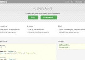 Mithril 0.1.21发布下载  JavaScript  MVC 框架 1