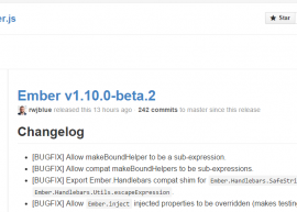 Ember.js 1.9.1 发布  Ember.js 1.9.1下载 