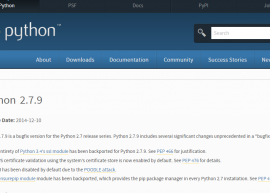 Python 2.7.9 发布  Python 2.7.9下载 