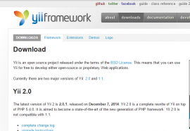 Yii 2.0.1 发布  Yii 2.0.1 下载 