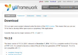 Yii 2.0.1 发布  Yii 2.0.1 下载 