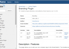 SonarQube Branding 1.0 发布 