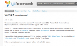 Yii 2.0.2 发布 