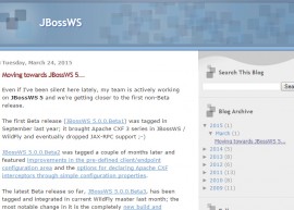 JBossWS 5 最终版本将很快发布 