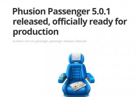 Phusion Passenger 5.0.1 发布 进一步提升性能 