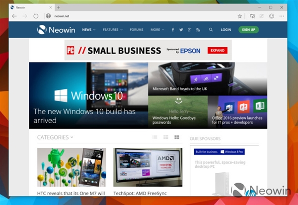 Windows 10 新预览版发布!斯巴达浏览器登场-芊雅企服