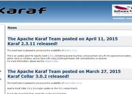 Apache Karaf 2.3.11 发布 轻量级 OSGi 容器 2