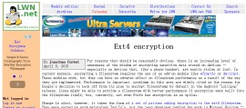 Ext4 文件系统有望内置加密 