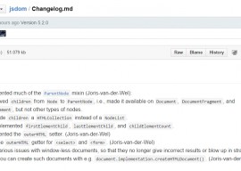 Jsdom 5.2.0 发布  JavaScript 的 HTML 解析器 