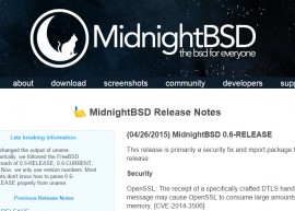 MidnightBSD 0.6 发布 FreeBSD 衍生版本 
