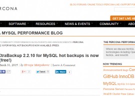 Percona XtraBackup 2.2.10 发布 