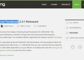 Spring Social Facebook 2.0.1 发布 
