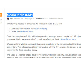 编程语言 Scala 2.12.0-M1 发布 