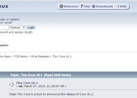 Tiny Core Linux 6.2 发布 桌面 Linux 发行版 
