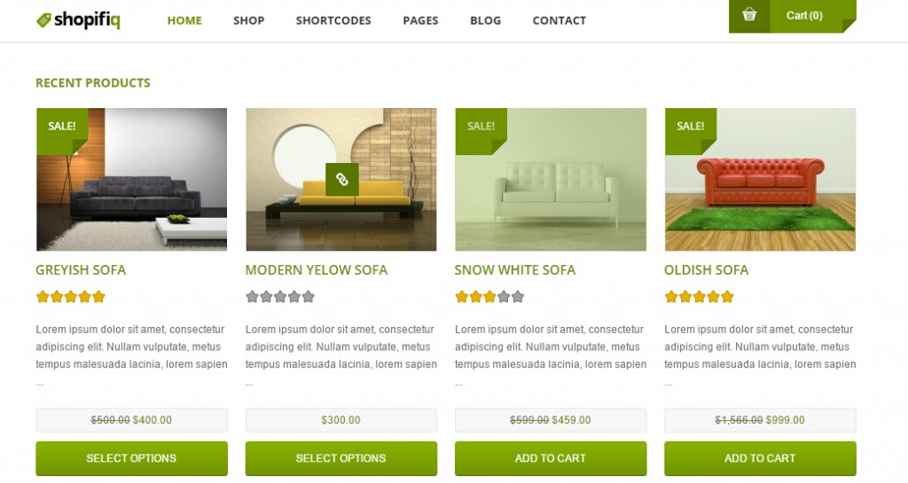 wordpress Shopifiq 响应式家居销售行业主题-芊雅企服