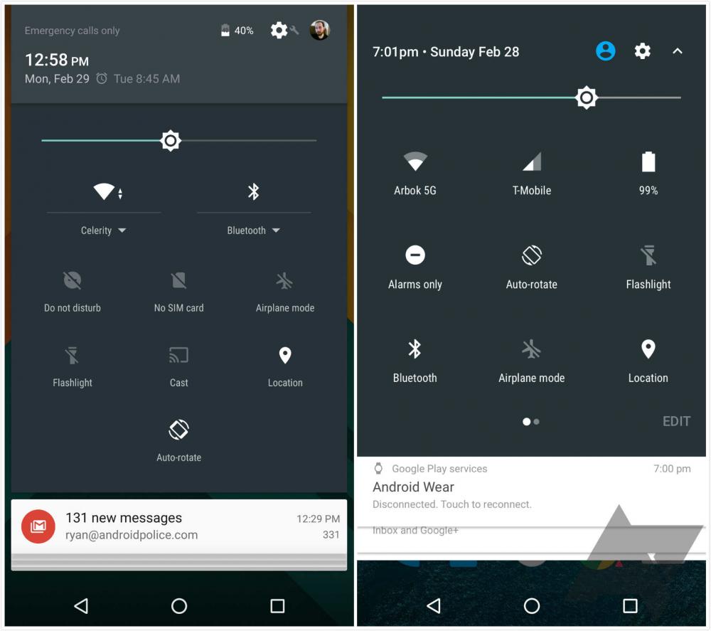 疑 Android N 截图曝光 通知栏对比上一代变了不少-芊雅企服