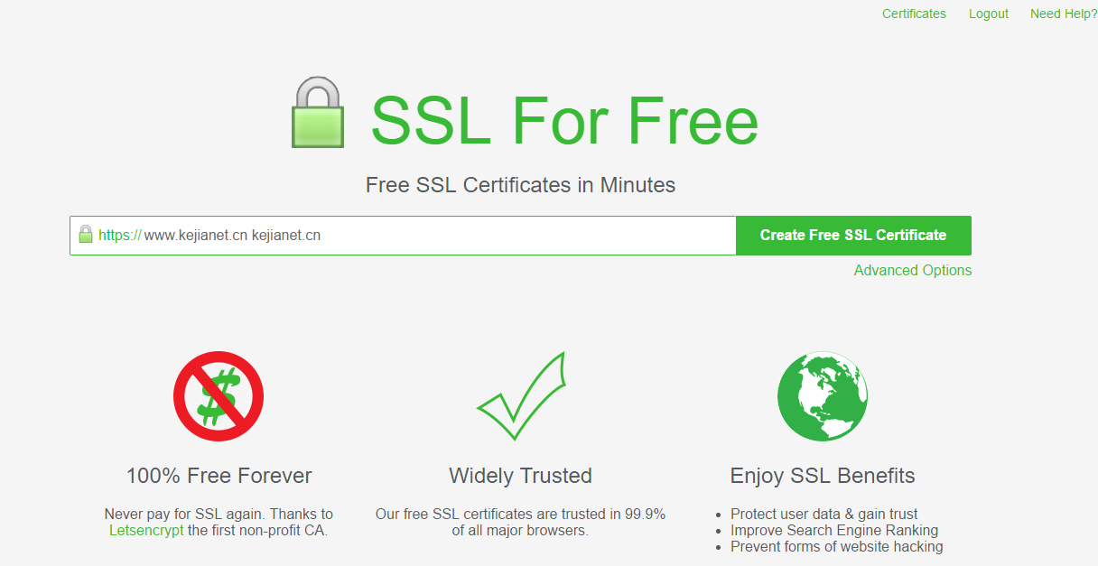 Let’s Encrypt免费SSL证书快速申请使用教程-芊雅企服